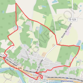 Itinéraire Chemin du Briou - Mennetou-sur-Cher, distance, dénivelé, altitude, carte, profil, trace GPS