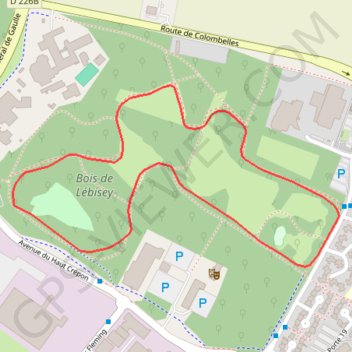 Itinéraire Le Bois de Lébisey - Hérouville-Saint-Clair, distance, dénivelé, altitude, carte, profil, trace GPS