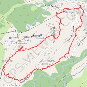 Itinéraire Circuit raquettes par la charité Noël, distance, dénivelé, altitude, carte, profil, trace GPS