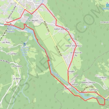 Itinéraire Samoëns, Giffre Tines, distance, dénivelé, altitude, carte, profil, trace GPS