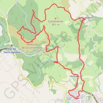 Itinéraire Randonnée au pays basque à Sare, distance, dénivelé, altitude, carte, profil, trace GPS