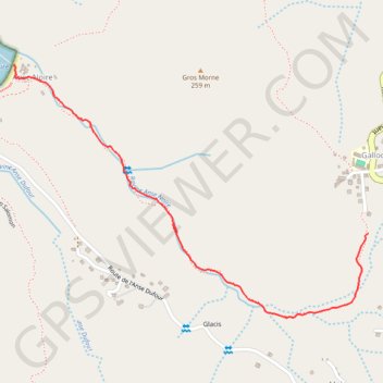 Itinéraire 🚶 Trace de galochat a l'anse noire, distance, dénivelé, altitude, carte, profil, trace GPS