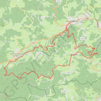 Itinéraire circuit de saint sauveur en rue n°1 vtt parc du pi-3372910, distance, dénivelé, altitude, carte, profil, trace GPS