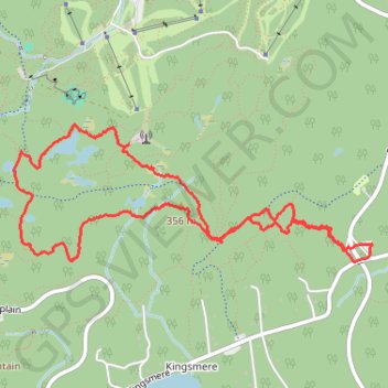 Itinéraire Boucle dans le Parc de la Gatineau par le Wattsford's Lookout depuis P5, distance, dénivelé, altitude, carte, profil, trace GPS