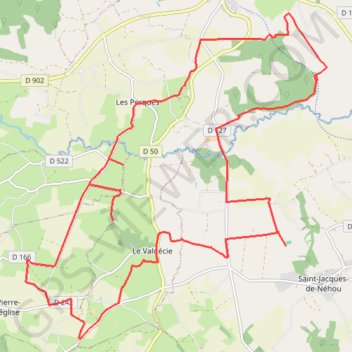 Itinéraire 22KM, distance, dénivelé, altitude, carte, profil, trace GPS