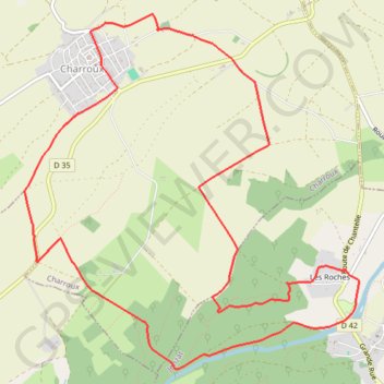 Itinéraire Le Moulin Parraut, distance, dénivelé, altitude, carte, profil, trace GPS