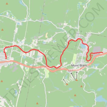 Itinéraire Track 20261022-155008, distance, dénivelé, altitude, carte, profil, trace GPS