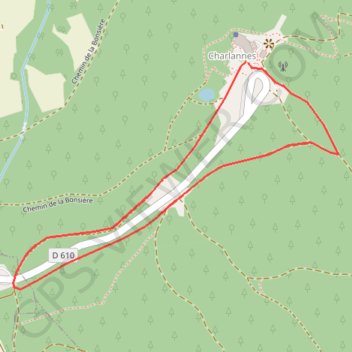 Itinéraire Sancy - Charlannes - Secteur La Bourboule, distance, dénivelé, altitude, carte, profil, trace GPS