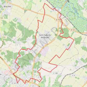 Itinéraire Saint-Sulpice-de-Royan 24 kms, distance, dénivelé, altitude, carte, profil, trace GPS