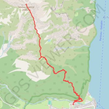 Itinéraire Seeberg Spitze (Autriche), distance, dénivelé, altitude, carte, profil, trace GPS