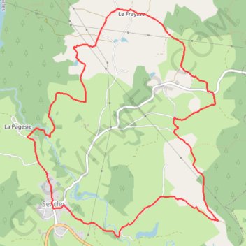 Itinéraire Sentier des 4 puys - Sexcles, distance, dénivelé, altitude, carte, profil, trace GPS
