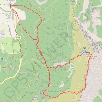 Itinéraire Le Moucherotte, distance, dénivelé, altitude, carte, profil, trace GPS