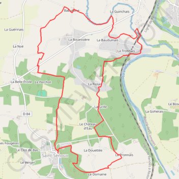 Itinéraire La Trotinais - Saint-Senoux, distance, dénivelé, altitude, carte, profil, trace GPS