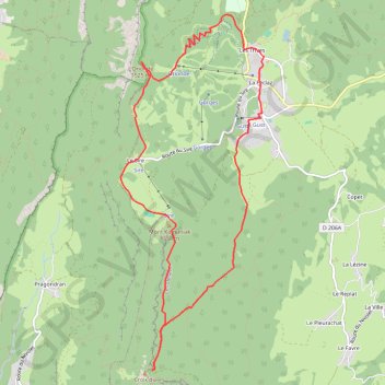 Itinéraire La Feclaz Variante croix du Nivolet, distance, dénivelé, altitude, carte, profil, trace GPS