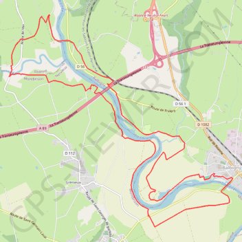 Itinéraire Autour des Gorges de la Loire - Les Chambons au fil de l'eau - Balbigny, distance, dénivelé, altitude, carte, profil, trace GPS