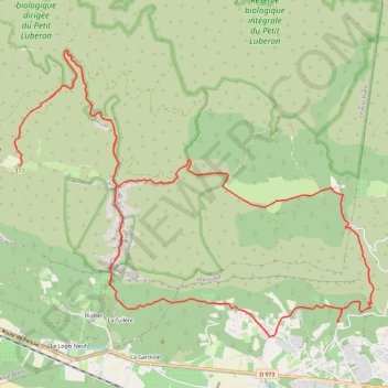 Itinéraire Mérindol, distance, dénivelé, altitude, carte, profil, trace GPS