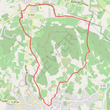 Itinéraire Lourmarin-Cadenet, distance, dénivelé, altitude, carte, profil, trace GPS