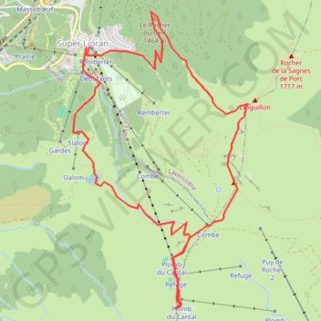 Itinéraire Plomb du Cantal Officiel Modifié, distance, dénivelé, altitude, carte, profil, trace GPS