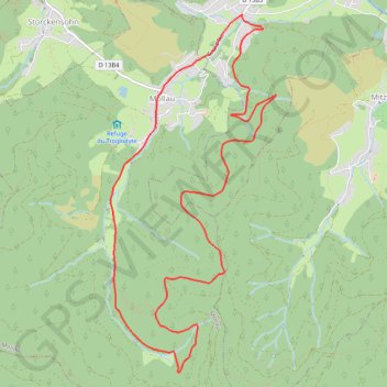 Itinéraire Les Balcons de Mollau, distance, dénivelé, altitude, carte, profil, trace GPS