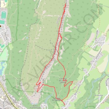 Itinéraire Narbonne - Le Neron, distance, dénivelé, altitude, carte, profil, trace GPS
