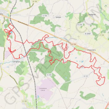 Itinéraire Rando vtt la forestière Montendre 2022, distance, dénivelé, altitude, carte, profil, trace GPS