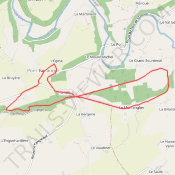 Itinéraire PEDESTRE, distance, dénivelé, altitude, carte, profil, trace GPS