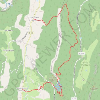 Itinéraire Saint-Julien-en-Vercors, distance, dénivelé, altitude, carte, profil, trace GPS