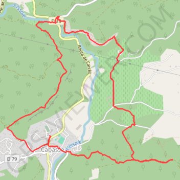 Itinéraire Cabasse - Notre-Dame du Glaive - Dolmen de la Gastee, distance, dénivelé, altitude, carte, profil, trace GPS