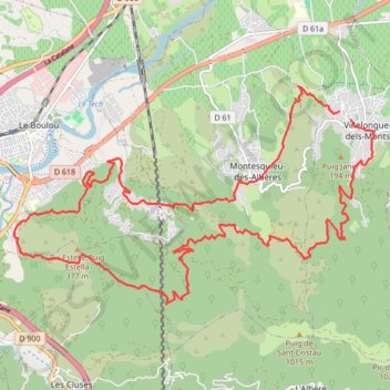 Itinéraire Boucle vtt Pic Estelle, distance, dénivelé, altitude, carte, profil, trace GPS