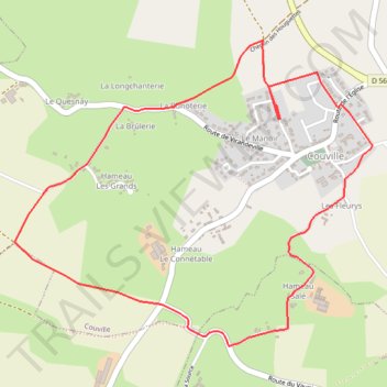 Itinéraire 1 - MARCHE_05KMS_2023, distance, dénivelé, altitude, carte, profil, trace GPS