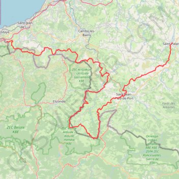 Itinéraire Sentier Contrebandiers, distance, dénivelé, altitude, carte, profil, trace GPS