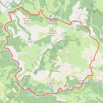 Itinéraire Entre Ouysse et Causse, distance, dénivelé, altitude, carte, profil, trace GPS