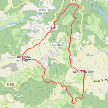 Itinéraire Le Tour du Comté de Morge - Saint-Sébastien, distance, dénivelé, altitude, carte, profil, trace GPS