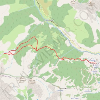 Itinéraire trace allos 2, distance, dénivelé, altitude, carte, profil, trace GPS