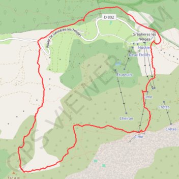 Itinéraire Tour de Gréolières-les-Neiges, distance, dénivelé, altitude, carte, profil, trace GPS