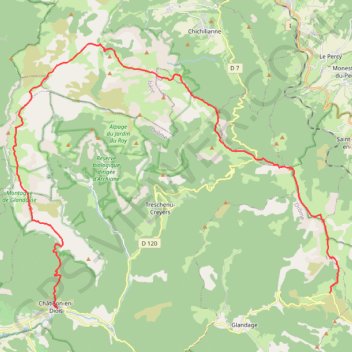 Itinéraire Le Jocou, distance, dénivelé, altitude, carte, profil, trace GPS