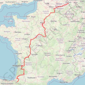 Itinéraire Eurovelo3, distance, dénivelé, altitude, carte, profil, trace GPS