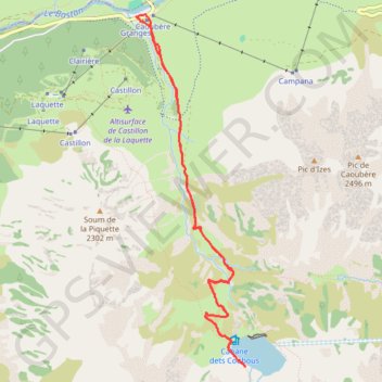 Itinéraire _Lac-Det-Coubous-2040m-Le-30-06-2020, distance, dénivelé, altitude, carte, profil, trace GPS