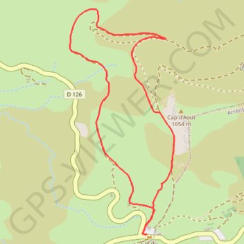 Itinéraire Col du Soulor, distance, dénivelé, altitude, carte, profil, trace GPS