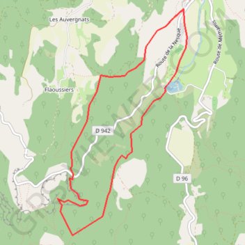 Itinéraire Gorges de la Nesque, distance, dénivelé, altitude, carte, profil, trace GPS