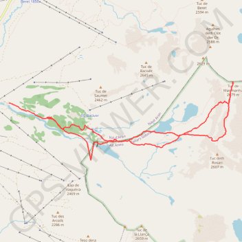 Itinéraire Marimanha, distance, dénivelé, altitude, carte, profil, trace GPS