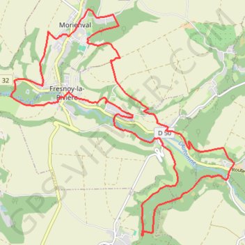 Itinéraire Vallée de L'Automne, distance, dénivelé, altitude, carte, profil, trace GPS
