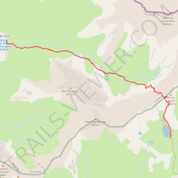 Itinéraire J3 Col Malrif, distance, dénivelé, altitude, carte, profil, trace GPS