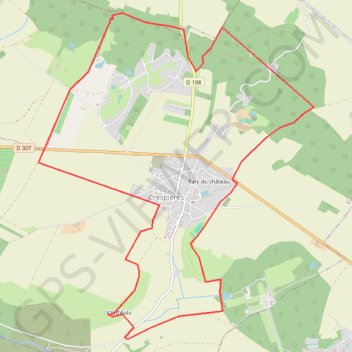 Itinéraire Crespières - Les Flambertins, distance, dénivelé, altitude, carte, profil, trace GPS
