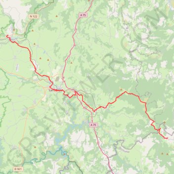 Itinéraire Étape 3 : Neussargues - Paulhac-en-Margeride, distance, dénivelé, altitude, carte, profil, trace GPS