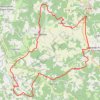 Itinéraire Bourdeilles 40 kms, distance, dénivelé, altitude, carte, profil, trace GPS