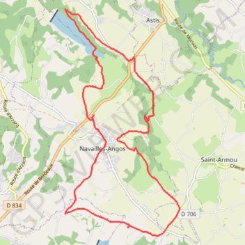 Itinéraire 2017-02-03T22:25:43Z, distance, dénivelé, altitude, carte, profil, trace GPS