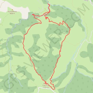 Itinéraire Pic d'Irau en circuit depuis Kanpoina, distance, dénivelé, altitude, carte, profil, trace GPS