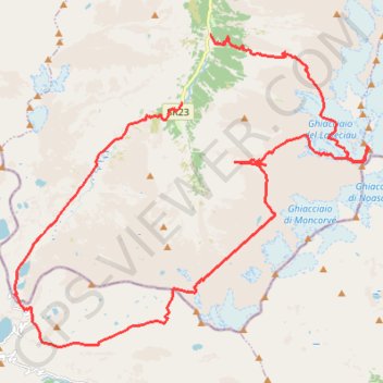 Itinéraire Tour au Grand Paradis, distance, dénivelé, altitude, carte, profil, trace GPS