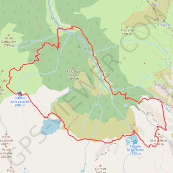 Itinéraire Hilette - Alet, distance, dénivelé, altitude, carte, profil, trace GPS